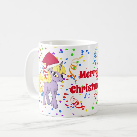 Gelukkig kerstfeest koffiemok (Voorkant links)