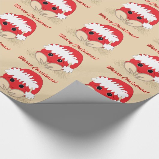 Gelukkig kerstfeest! krab cadeaupapier (Hoek)