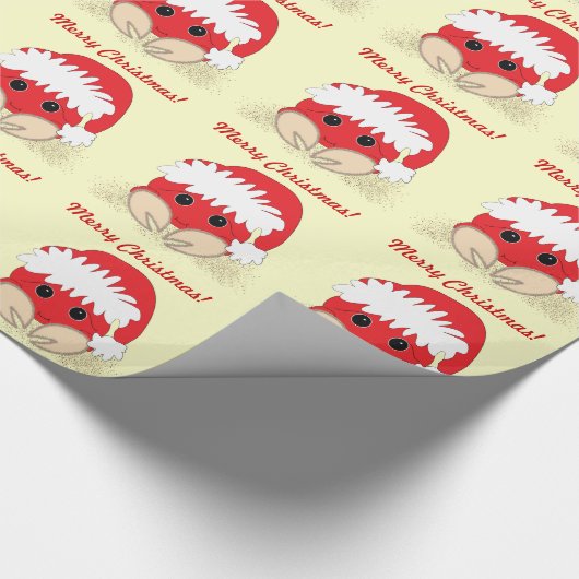 Gelukkig kerstfeest! krab cadeaupapier (Hoek)