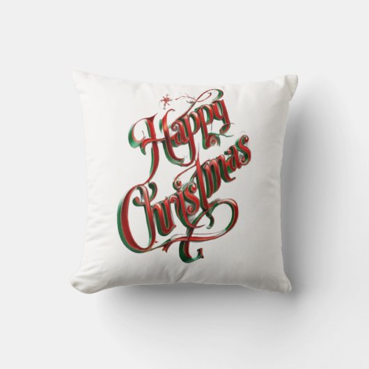 Gelukkig kerstfeest kussen (Voorkant)