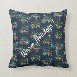 Gelukkig kerstfeest kussen