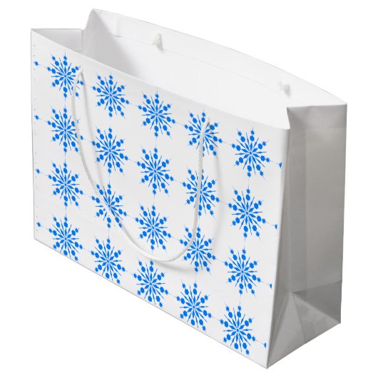 Gelukkig kerstfeest large cadeautasje (Achterkant Gekanteld)