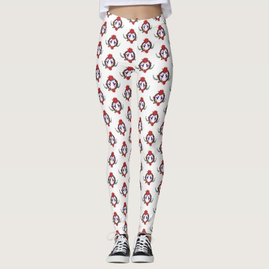Gelukkig kerstfeest leggings (Voorkant)