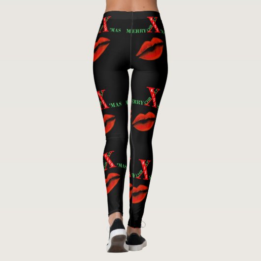 Gelukkig kerstfeest leggings (Achterkant)