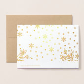 Gelukkig kerstfeest. Luxe echte oliekaarten Folie Kaarten (Met envelop)