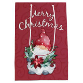 Gelukkig kerstfeest medium cadeauzakje (Achterkant)