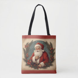 Gelukkig Kerstfeest met Kerstman Tote Bag