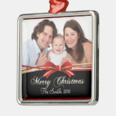 Gelukkig kerstfeest metalen ornament (Links)