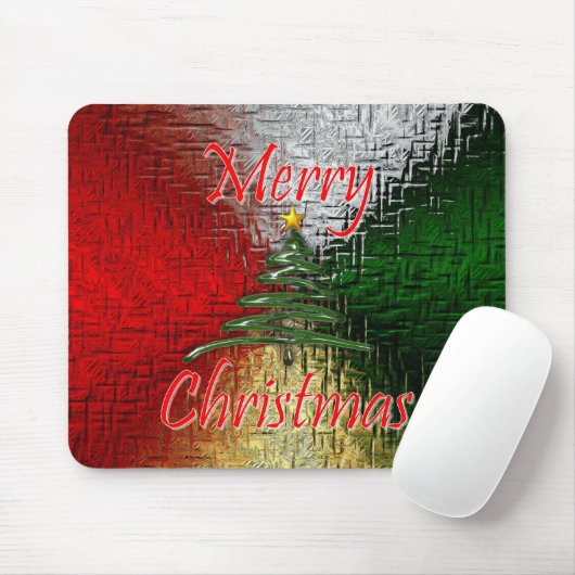 Gelukkig kerstfeest muismat (Met muis)