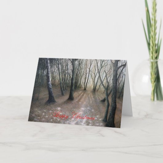 Gelukkig Kerstfeest- 'Na de sneeuw' rm Feestdagen Kaart (Voorkant)