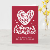 Gelukkig kerstfeest | Namen toevoegen Kaart (Gele Bloem)