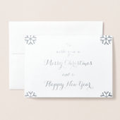 Gelukkig kerstfeest Nieuw jaar Aangepaste feestdag Folie Kaarten (Voorkant met envelop)