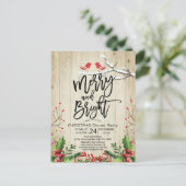 Gelukkig kerstfeest nieuwjaar feestdag kerstfeest briefkaart (Staand voorkant)