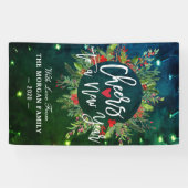 Gelukkig kerstfeest nieuwjaar feestdag kerstfeest spandoek (Horizontaal)