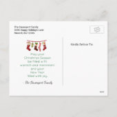 Gelukkig kerstfeest nieuwjaar feestelijke groet feestdagenkaart (Achterkant)