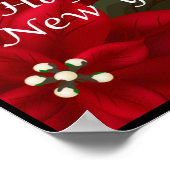 Gelukkig kerstfeest nieuwjaar Poster (Hoek)