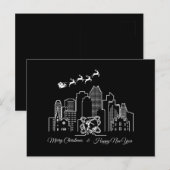 Gelukkig kerstfeest nieuwjaar Queens New York Briefkaart (Voorkant / Achterkant)