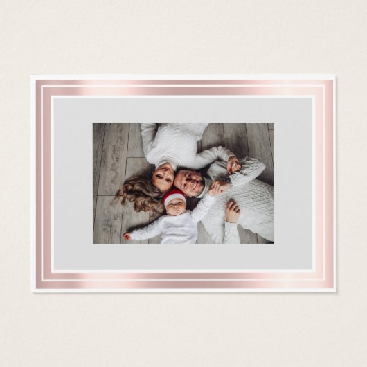 Gelukkig kerstfeest nieuwjaar Roos Heilige Familie Visitekaartje (Achterkant)