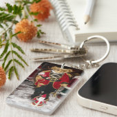 Gelukkig kerstfeest nieuwjaar Sleutelhanger (Voorkant Rechts)