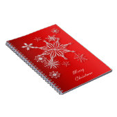 Gelukkig kerstfeest. notitieboek (Rechterzijde)