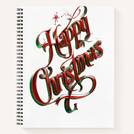 Gelukkig kerstfeest notitieboek (Voorkant)