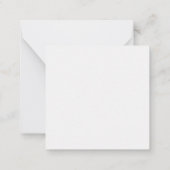 Gelukkig kerstfeest notitiekaartje (Achterkant)