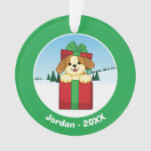 Gelukkig kerstfeest! ornament (voorkant)