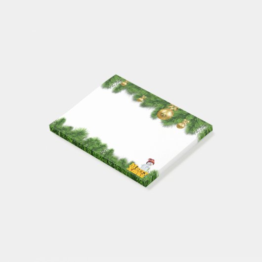 Gelukkig kerstfeest post-it® notes (Schuin)