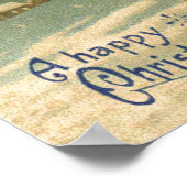 Gelukkig kerstfeest poster (Hoek)