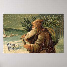 Gelukkig kerstfeest poster