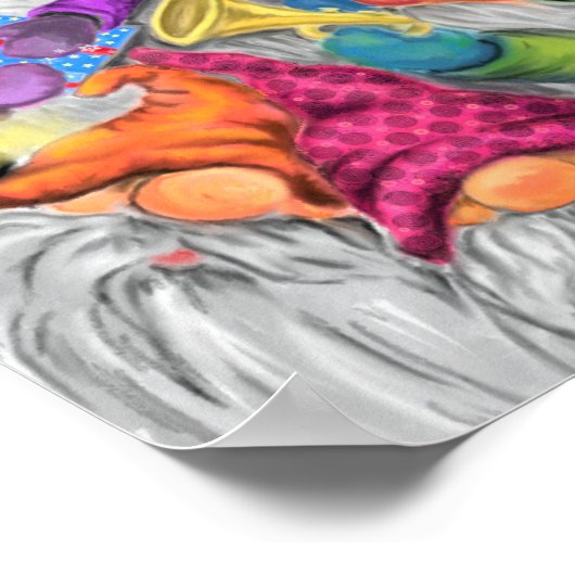 Gelukkig kerstfeest Poster Happy Gnomen Party (Hoek)