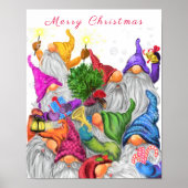 Gelukkig kerstfeest Poster Happy Gnomen Party (Voorkant)