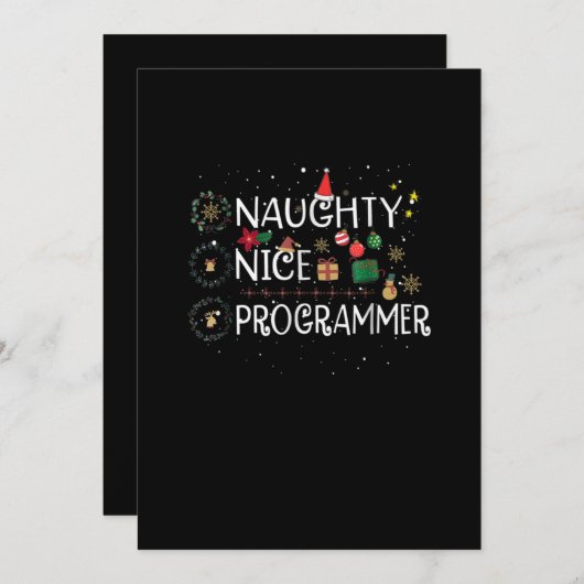 Gelukkig kerstfeest | Programma Naughty Nice (Voorkant / Achterkant)