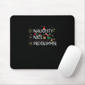 Gelukkig kerstfeest | Programma Naughty Nice Muismat (Met muis)