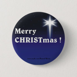 Gelukkig kerstfeest! ronde button 5,7 cm
