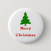 Gelukkig kerstfeest ronde button 5,7 cm (Voorkant)
