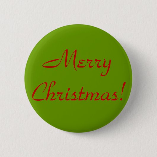 Gelukkig kerstfeest! ronde button 5,7 cm (Voorkant)