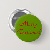 Gelukkig kerstfeest! ronde button 5,7 cm (Voorkant /achterkant)