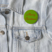 Gelukkig kerstfeest! ronde button 5,7 cm (In situ)