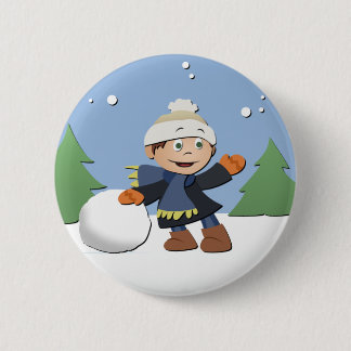 Gelukkig kerstfeest ronde button 5,7 cm