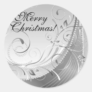 Gelukkig kerstfeest! ronde sticker