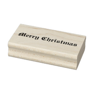 Gelukkig kerstfeest rubberstempel