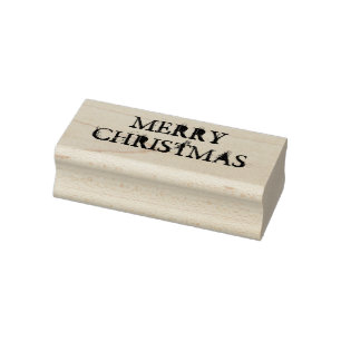 Gelukkig kerstfeest rubberstempel