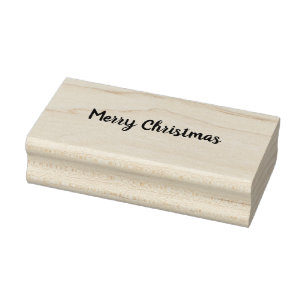 Gelukkig kerstfeest rubberstempel