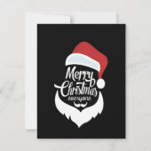 Gelukkig kerstfeest | Santa Claus Say Merry Kerstm Bedankkaart (Voorkant)