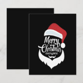 Gelukkig kerstfeest | Santa Claus Say Merry Kerstm Bedankkaart (Voorkant / Achterkant)