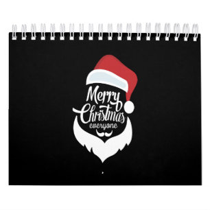 Gelukkig kerstfeest Santa Claus Say Merry Kerstm Kalender