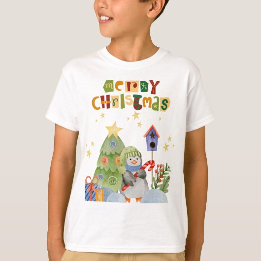 Gelukkig kerstfeest | Santa Claus Say Merry Kerstm T-shirt (Voorkant)