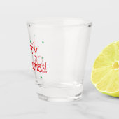 Gelukkig kerstfeest shot glas (Rechts)