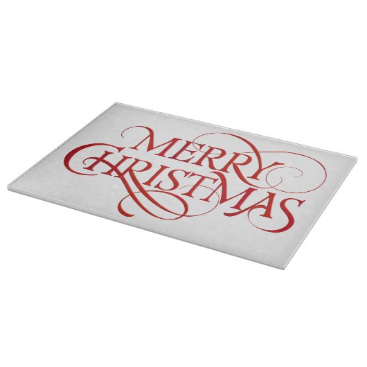 Gelukkig kerstfeest snijplank (Hoek)